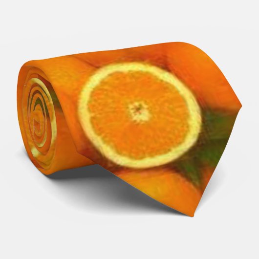 Oranje Julius II Stropdas (Opgerold)