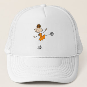 Oranje Jurk Figuur Schaatsster T-shirts en Cadeaus Trucker Pet