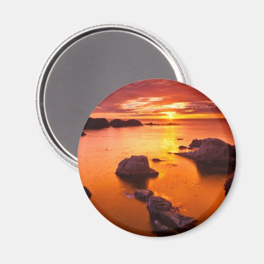 Oranje kaap, zonsondergang, Californië Magneet (Voorkant / Achterkant)