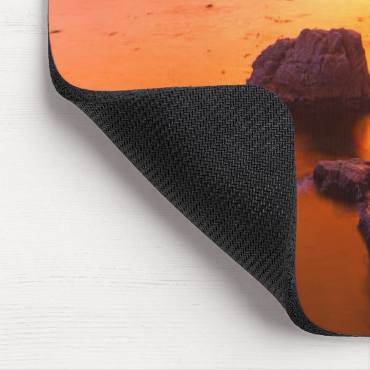 Oranje kaap, zonsondergang, Californië Muismat (Hoek)