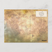Oranje kaars briefkaart (Achterkant)