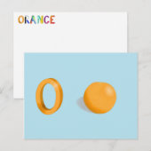 Oranje Kaart (Voorkant / Achterkant)