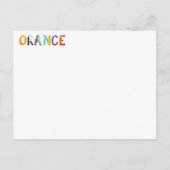 Oranje Kaart (Achterkant)