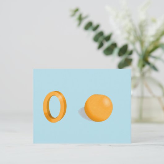 Oranje kaart (Staand voorkant)