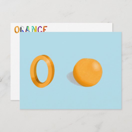 Oranje kaart (Voorkant / Achterkant)