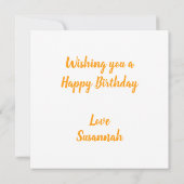 Oranje Kaart (Achterkant)