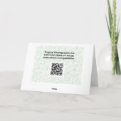 Oranje Kaart rode Lily Nota (Achterkant)