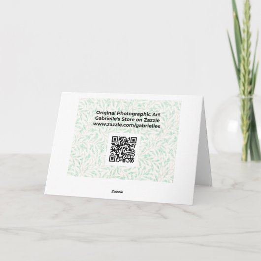  Oranje Kaart rode Lily Nota (Achterkant)