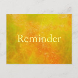 Oranje kaart voor professionele afspraak