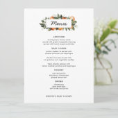 Oranje Kaarten van het menu Citrus-tabel (Staand voorkant)