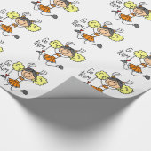 Oranje kaartpapier cadeaupapier (Hoek)