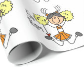 Oranje kaartpapier cadeaupapier (Rol Hoek)