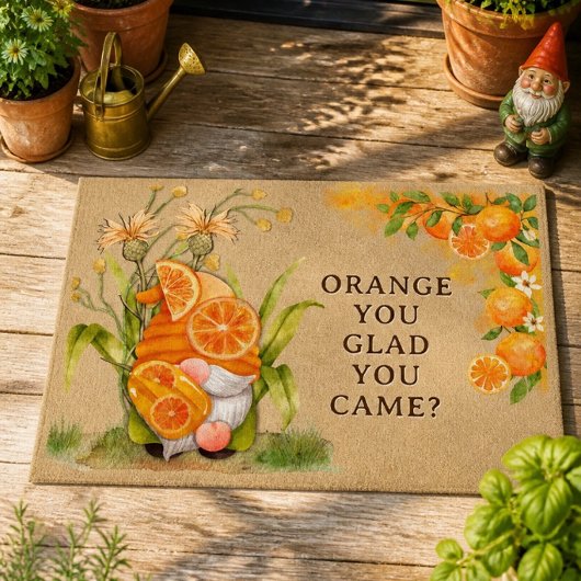 Oranje Kabouter Welkom Deurmat