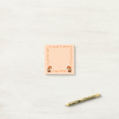 Oranje kabouters met paddestoelen Post-it-briefjes Post-it® Notes (Op bureau)