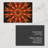 Oranje Kaleidoscoop 02 Visitekaartje (Voorkant / Achterkant)