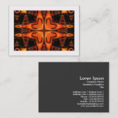 Oranje Kaleidoscoop 03 (grens) Visitekaartje (Voorkant / Achterkant)
