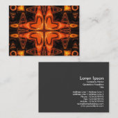 Oranje Kaleidoscoop 03 Visitekaartje (Voorkant / Achterkant)