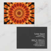 Oranje Kaleidoscoop 06 Visitekaartje (Voorkant / Achterkant)