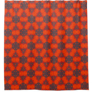 Oranje Kaleidoscope Shower Curtain Douchegordijn