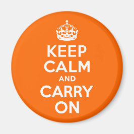 Oranje kalm houden en doorgaan magneet