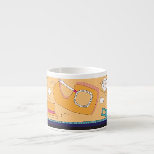 oranje kantoorartikelen ontwerp espresso kop (Voorkant)