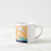 oranje kantoorartikelen ontwerp espresso kop (Rechts)