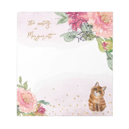 Oranje kartonnen illustratie Meisje dagelijkse not Notitieblok