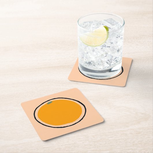 Oranje Kartonnen Onderzetters (Insitu)