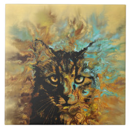 Oranje kat 617 tegeltje