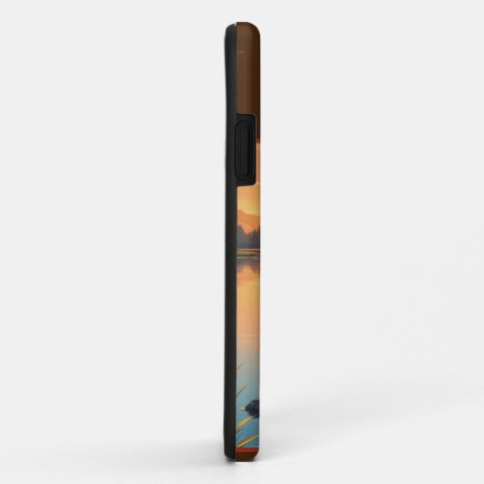 Oranje kat bij het meer Case-Mate iPhone case (Achterkant/rechts)