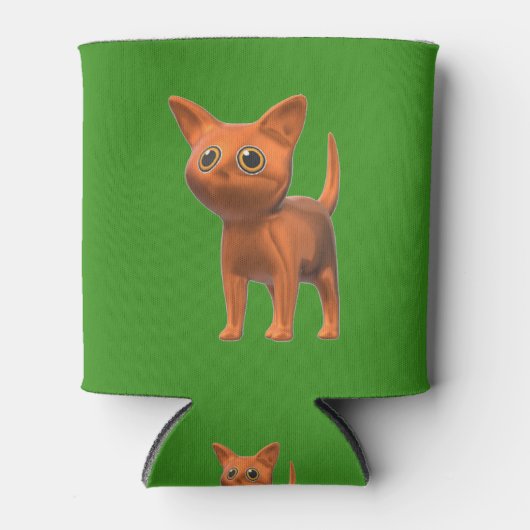 Oranje kat blikjeskoeler (Voorkant)