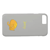 Oranje kat Case-Mate iPhone case (Achterkant (Horizontaal))