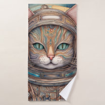 Oranje kat Drink thee