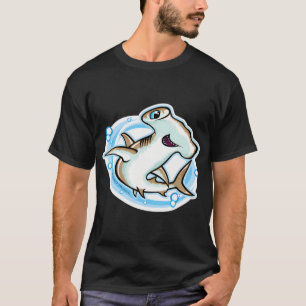 Oranje Kat gaat vissen T-shirt