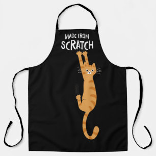 Oranje kat gemaakt van Scratch Funny Cat Hanging O Schort