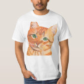 Oranje kat, gember Kat Stijlvolle T-shirt (Voorkant)