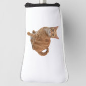 Oranje kat golfheadcover (Draai 90)