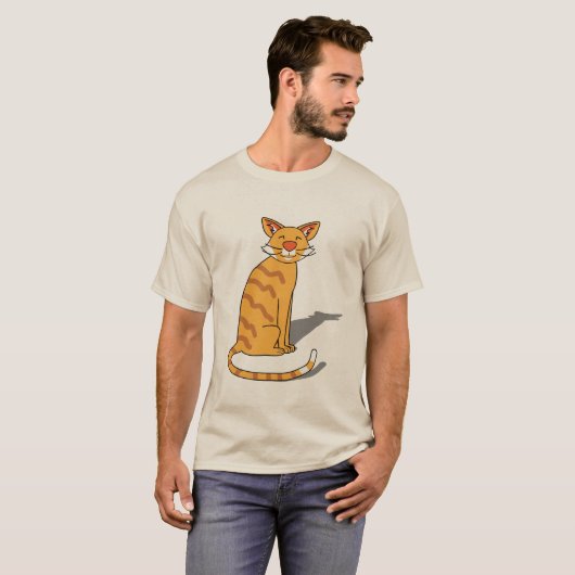 Oranje Kat, Heren T-shirt  (Voorkant volledig)