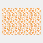 Oranje kat inpakpapier vel (Voorkant 3)