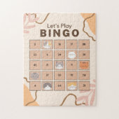 Oranje Kat Kerstmis Bingo Jigsaw Puzzel (Verticaal)