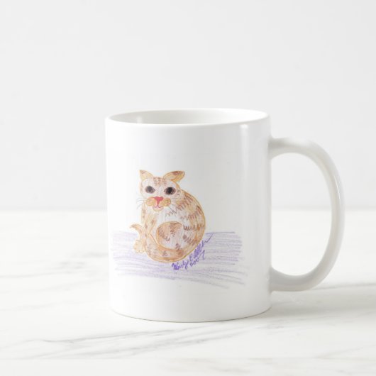 Oranje Kat Koffiemok (Rechts)