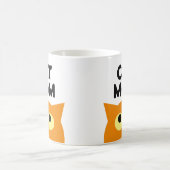 Oranje Kat Mama Koffie mok cadeau voor huisdier ei (Center)