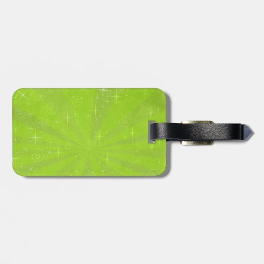 Oranje kat met ster bagagelabel (Achterkant horizontaal)