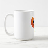 Oranje kat met ster koffiemok (Links)