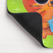 Oranje kat met ster muismat (Hoek)