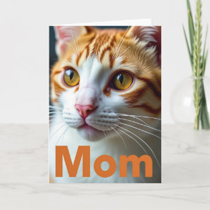 Oranje Kat Moeder Liefde Kaart
