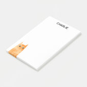 Oranje kat op maat post-it® notes (Schuin)