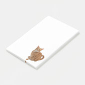 Oranje kat post-it® notes (Schuin)