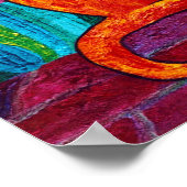 Oranje kat poster (Hoek)