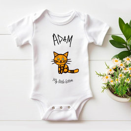 Oranje kat romper